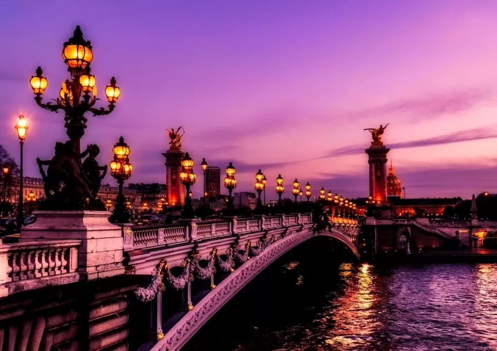 city light of Paris.