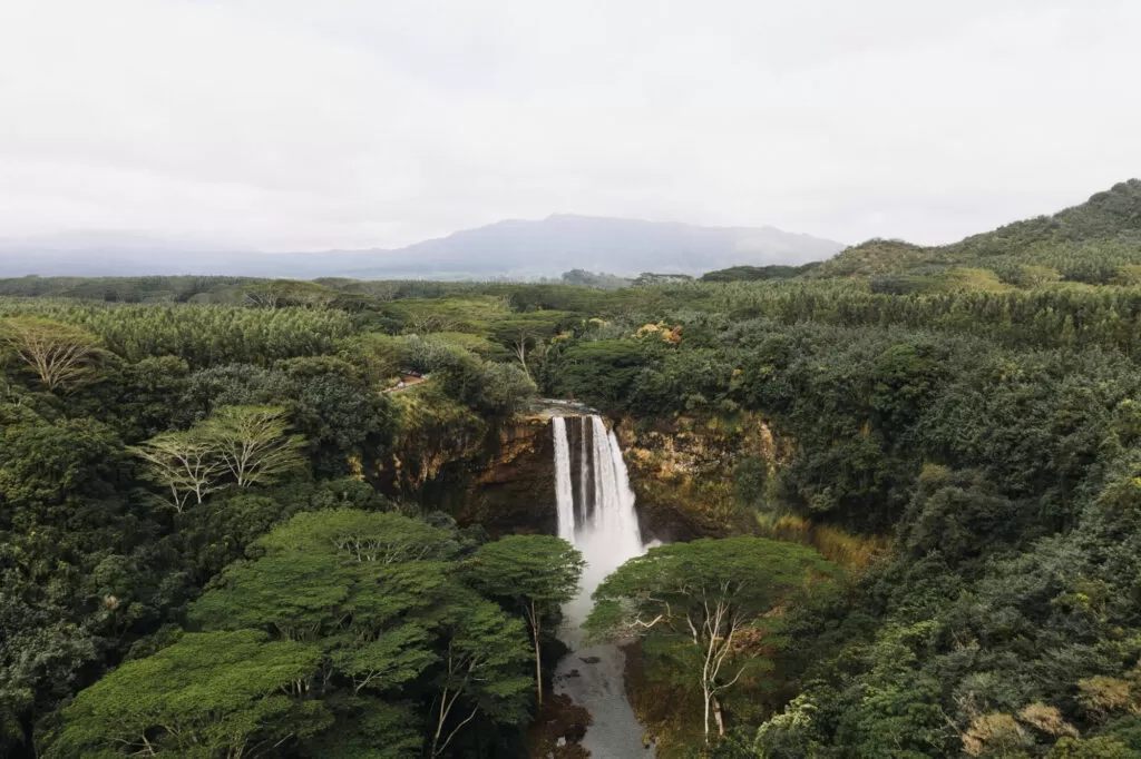 In waterfall in Costa Rica